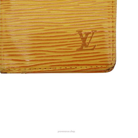 🔴 Louis Vuitton Pocket Organizer Wallet - Tassil Yellow Epi Leather - Picture 6 of 8
